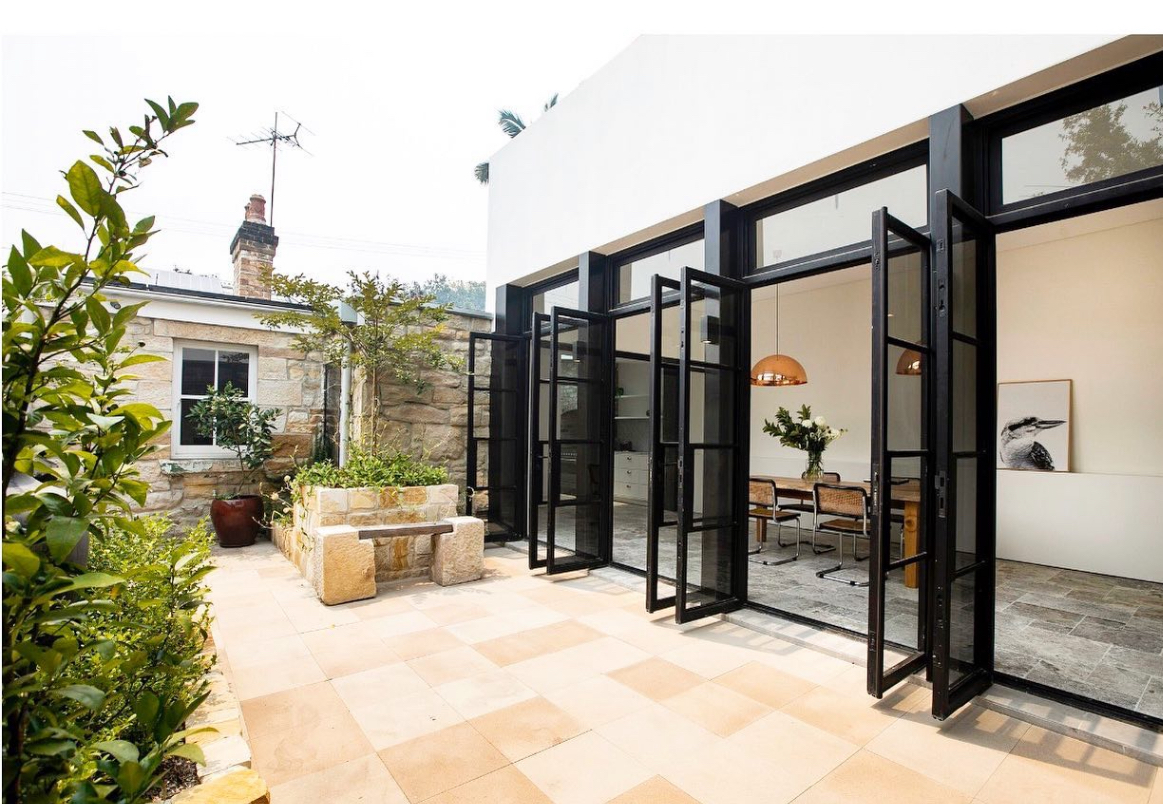 Modern home extension background